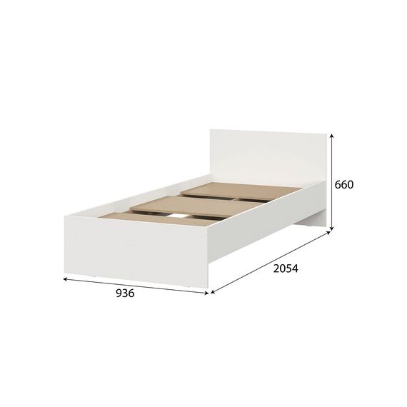 Кровать NN Мебель (МС Денвер К) Белый, 90/200 SAFE, изображение 2