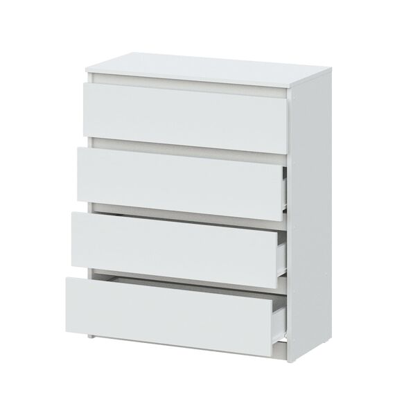 Комод NN Мебель (МС Денвер К) Белый, 4 ящ. SAFE, изображение 2
