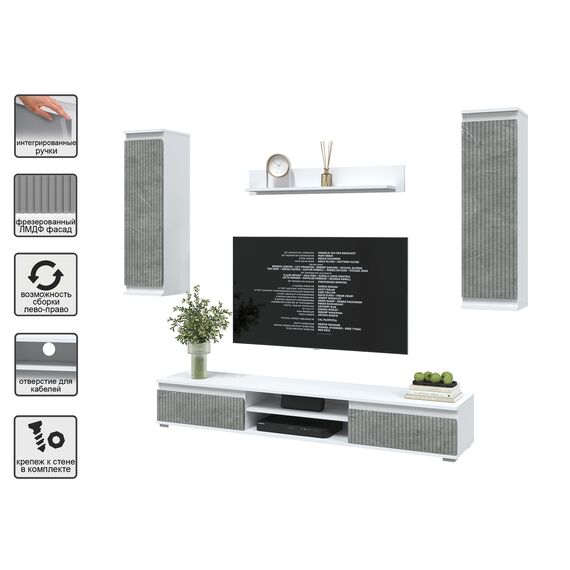 Стенка Neo 10 (белый платинум/ керамика), изображение 4
