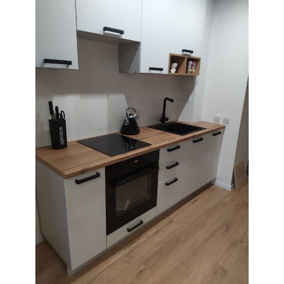 Кухня угловая Ройс (скин графит), Размеры: Размер 1,2х1,6 м., изображение 9